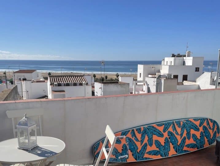 Sagasta, view from the private roof terrace to the sea